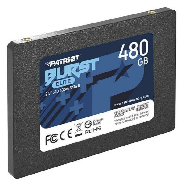 Накопичувач SSD Patriot Burst Elite 480GB 2.5"; 7mm SATAIII TLC 3D (PBE480GS25SSDR)