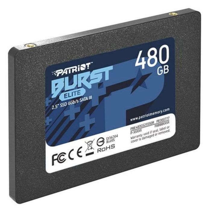 Накопичувач SSD Patriot Burst Elite 480GB 2.5"; 7mm SATAIII TLC 3D (PBE480GS25SSDR)