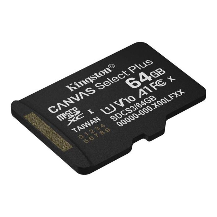 Карта пам'яті microSDXC (UHS-1) Kingston Canvas Select Plus Gen3 64Gb class 10 А1 (R-100MB/s) (SDCS3/64GBSP)