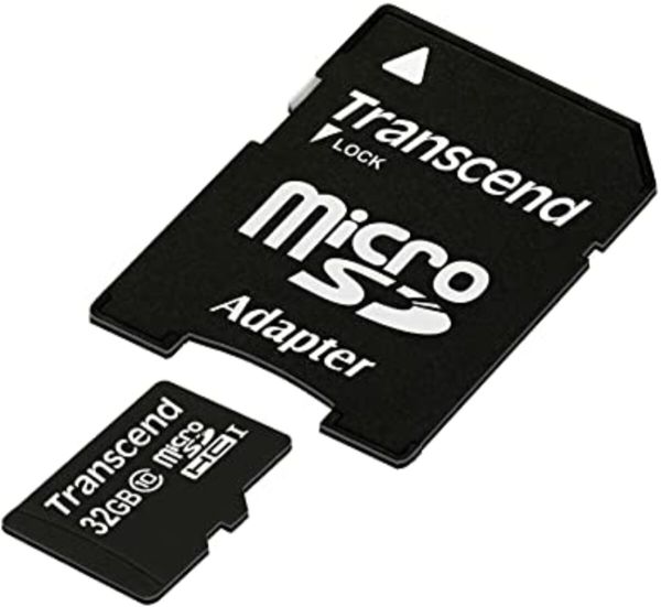 Карта пам'яті microSDHC Transcend 32Gb class 10 (adapter SD) (TS32GUSDHC10)