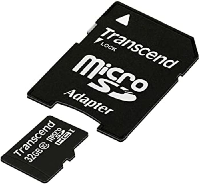 Карта пам'яті microSDHC Transcend 32Gb class 10 (adapter SD) (TS32GUSDHC10)