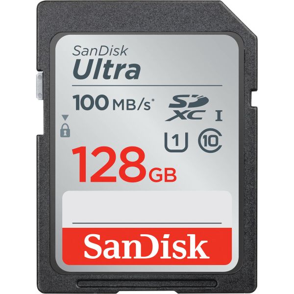 Карта пам'яті SDXC (UHS-1) SanDisk Ultra 128Gb class 10 (100Mb/s) (SDSDUNR-128G-GN6IN)