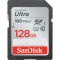 Карта пам'яті SDXC (UHS-1) SanDisk Ultra 128Gb class 10 (100Mb/s) (SDSDUNR-128G-GN6IN)