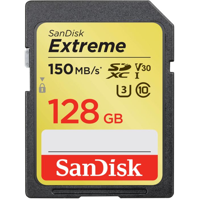 Карта пам'яті SDXC (UHS-1 U3) SanDisk Extreme 128Gb class 10 V30 (150Mb/s) (SDSDXV5-128G-GNCIN)