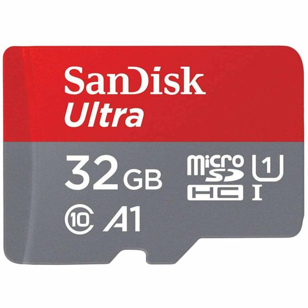 Карта пам'яті microSDHC (UHS-1) SanDisk Ultra 32Gb class 10 A1 (98Mb/s, 653x) (SDSQUAR-032G-GN6MN)