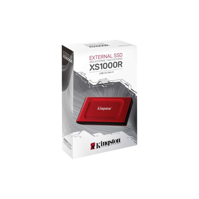 Портативний SSD Kingston XS1000R 1TB Red USB 3.2 Gen2 Type-C IP55 3D NAND (SXS1000R/1000G)