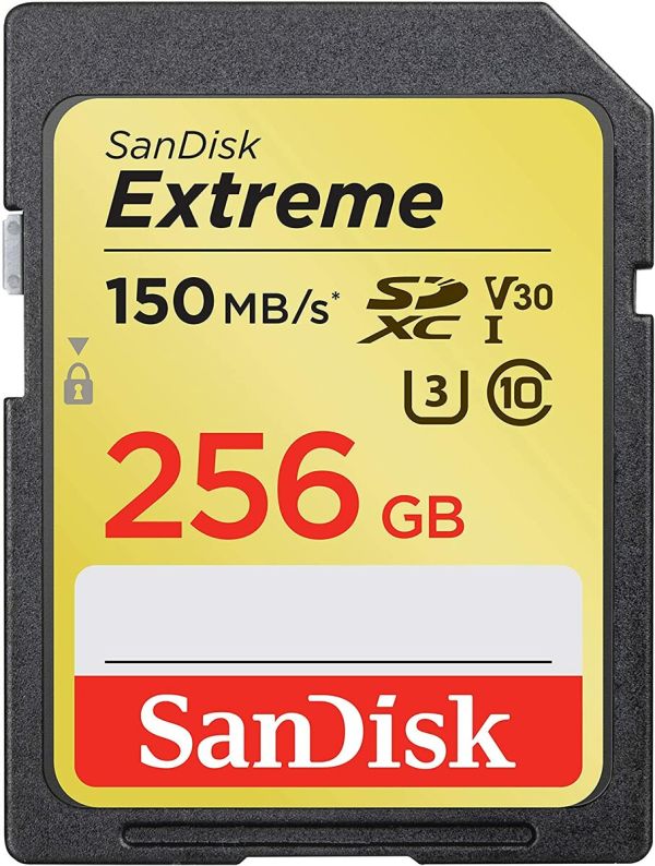 Карта пам'яті SDXC (UHS-1 U3) SanDisk Extreme 256Gb class 10 V30 (150Mb/s) (SDSDXV5-256G-GNCIN)