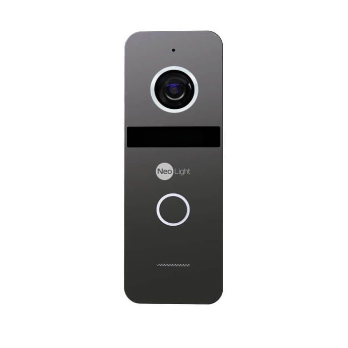 Комплект відеодомофона Neolight NeoKIT HD WF Graphite: відеодомофон 7" з Wi-Fi з детектором руху та 2 Мп відеопанель