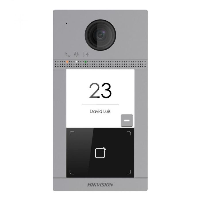 IP-відеопанель 2 Мп з Wi-Fi на 1 абонента Hikvision DS-KV8113-WME1(B)/Flush для IP-домофонів
