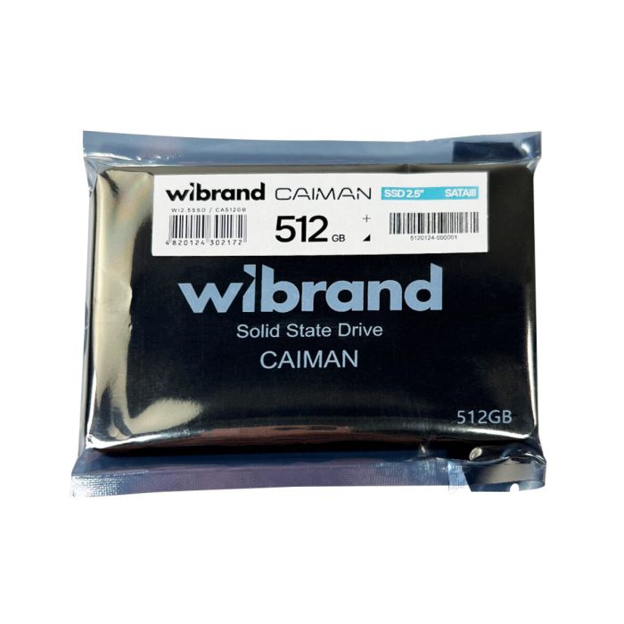 Накопичувач SSD Wibrand Caiman 512GB 2.5"; 7mm SATAIII Bulk (WI2.5SSD/CA512GB)