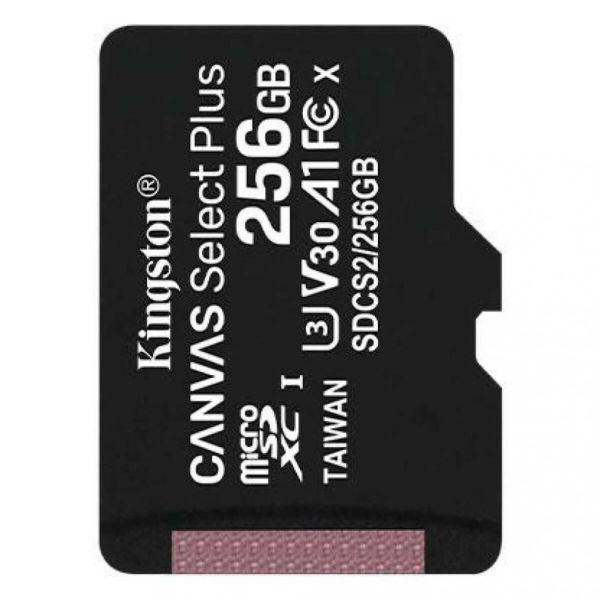 Карта пам'яті microSDXC (UHS-1) Kingston Canvas Select Plus 256Gb class 10 А1 (R-100MB/s) (SDCS2/256GBSP)