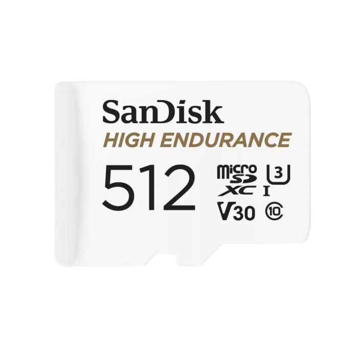 Карта пам'яті microSDXC (UHS-1 U3) SanDisk High Endurance 512Gb class 10 V30 (100Mb/s) (adapterSD) (SDSQQNR-512G-GN6IA)