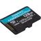 Карта пам'яті microSDXC (UHS-1 U3) Kingston Canvas Go Plus 128Gb class 10 A2 V30 (R170MB/s, W90MB/s) (SDCG3/128GBSP)