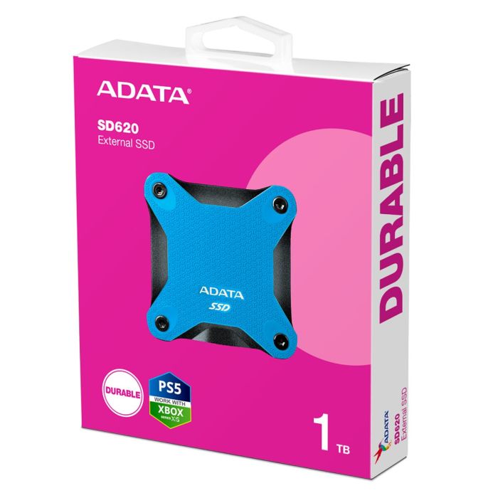 Портативний SSD ADATA SD620 1TB USB 3.2  520/460Mb/s Blue (SD620-1TCBL)