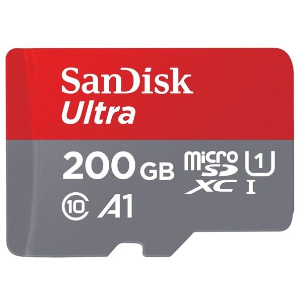 Карта пам'яті microSDXC (UHS-1) SanDisk Ultra 200Gb class 10 A1 (120Mb/s) (SDSQUA4-200G-GN6MN)