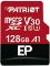 Карта пам'яті microSDXC (UHS-1 U3) Patriot EP Series 128Gb class 10 V30 (R-100MB/s, W-80MB/s) (adapter SD) (PEF128GEP31MCX)