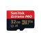 Карта пам'яті microSDXC (UHS-1 U3) SanDisk Extreme Pro A1 32Gb class 10 V30 (R100MB/s,W90MB/s) (adapter) (SDSQXCG-032G-GN6MA)