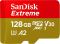 microSDXC (UHS-1 U3) SanDisk Extreme A2 128Gb class 10 (R160MB/s,W90MB/s) (adapter SD) (SDSQXA1-128G-GN6MA)