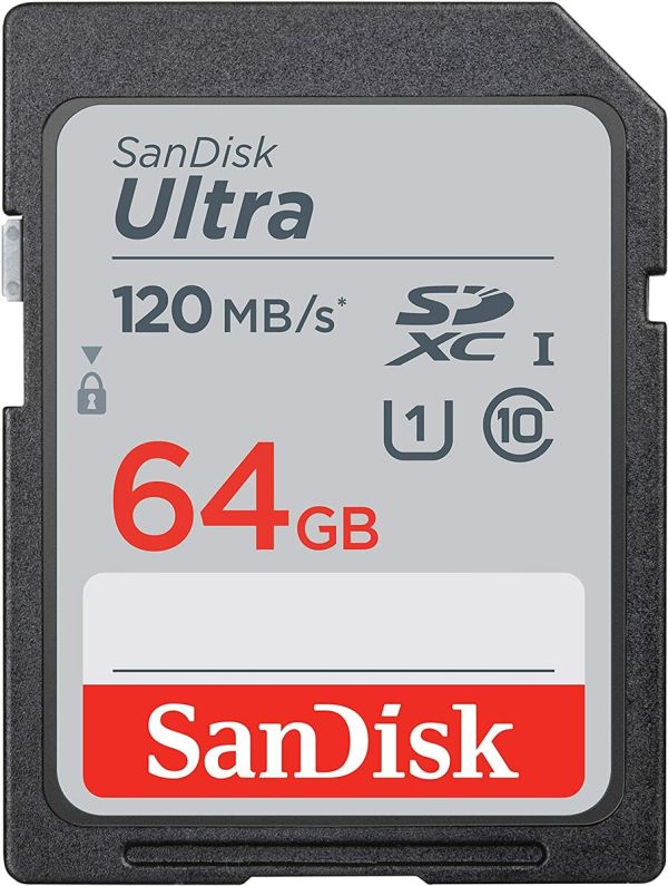 Карта пам'яті SDXC (UHS-1) SanDisk Ultra 64Gb class 10 (120Mb/s) (SDSDUN4-064G-GN6IN)