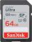 Карта пам'яті SDXC (UHS-1) SanDisk Ultra 64Gb class 10 (120Mb/s) (SDSDUN4-064G-GN6IN)