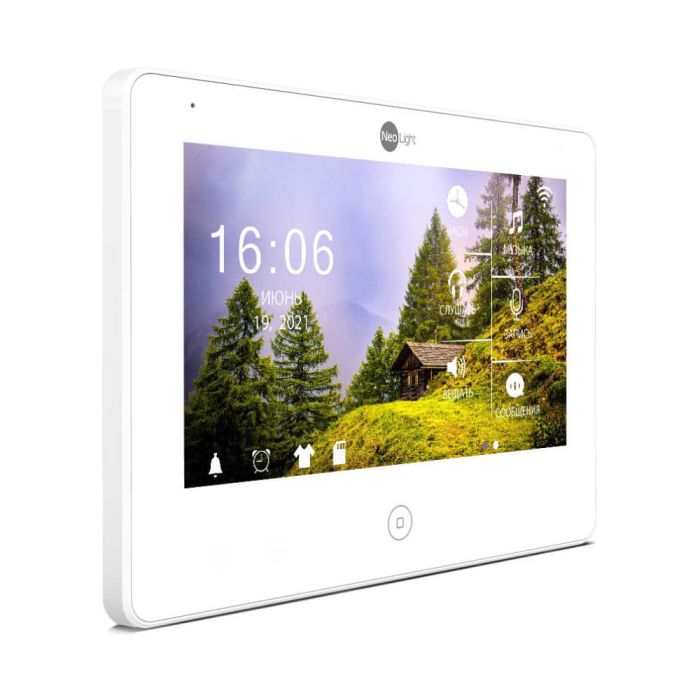 Комплект відеодомофона Neolight NeoKIT HD Pro WF Graphite: відеодомофон 7" з Wi-Fi з детектором руху і 2 Мп відеопанель