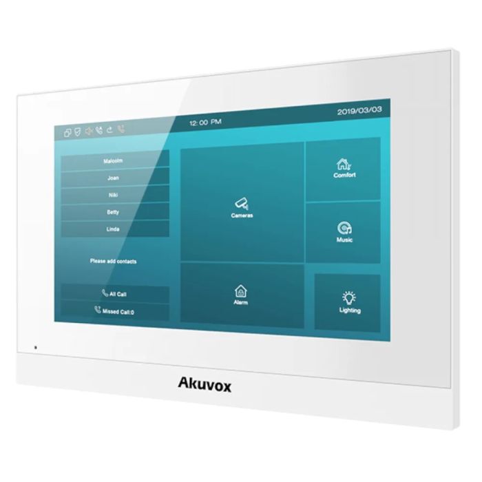 IP-відеодомофон з Wi-Fi 7" Akuvox C313WE white