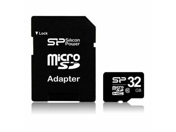 Карта пам'яті microSDHC SiliconPower 32Gb class 10 (adapter SD) (SP032GBSTH010V10SP)