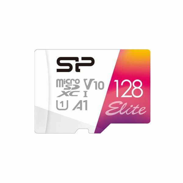 Карта пам'яті microSDXC (UHS-1 U1) SiliconPower Elite Color 128Gb class 10 A1 V10 (SP128GBSTXBV1V20)
