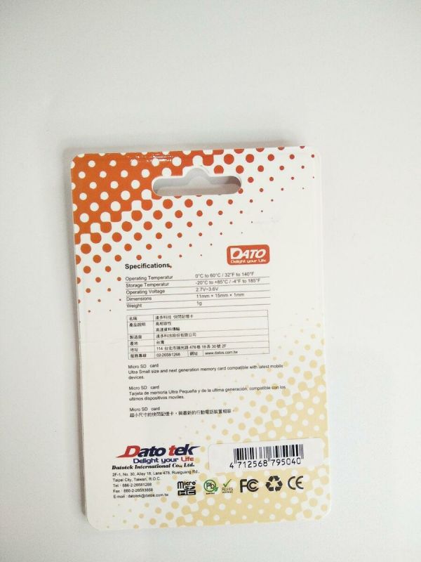 Карта пам'яті microSDHC DATO 4Gb class 6 (adapter SD) (DT_CL06/4GB-RA)