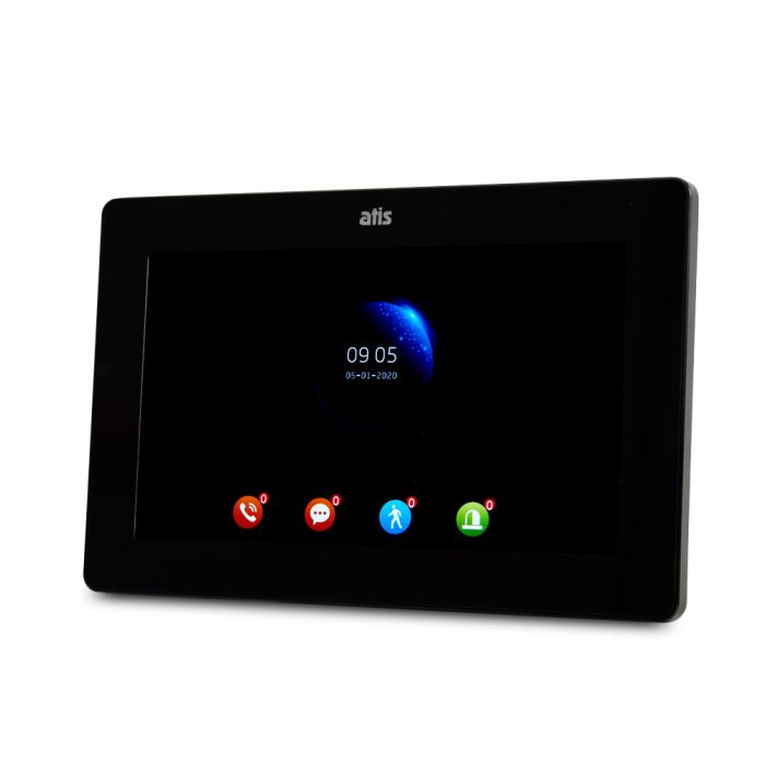 Комплект Wi-Fi відеодомофонa 7" ATIS AD-770FHD/T-Black з підтримкою Tuya Smart + AT-400HD Black