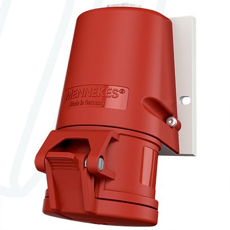 Розетка настінна 32A 5п 6г 400В, IP44, MENNEKES (артикул 27008)