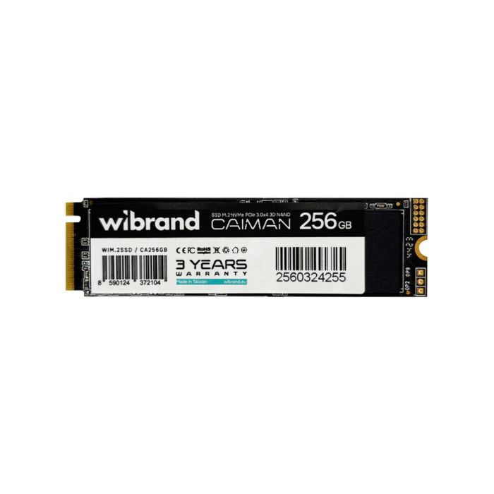 Накопичувач SSD M.2 Wibrand Caiman 256GB NVMe 2280 PCIe 3.0 3D NAND (WIM.2SSD/CA256GB)