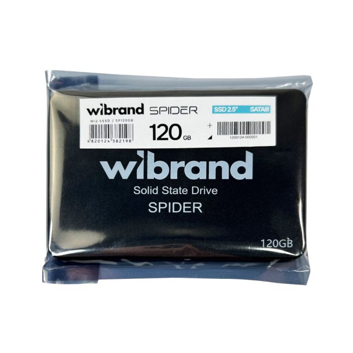 Накопичувач SSD Wibrand Spider 120GB 2.5"; 7mm SATAIII Bulk (WI2.5SSD/SP120GB)