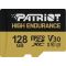 microSDXC (UHS-1 U3) Patriot High Endurance 128Gb class 10 V30 (R-95MB/s) (PEF128GE31MCH)