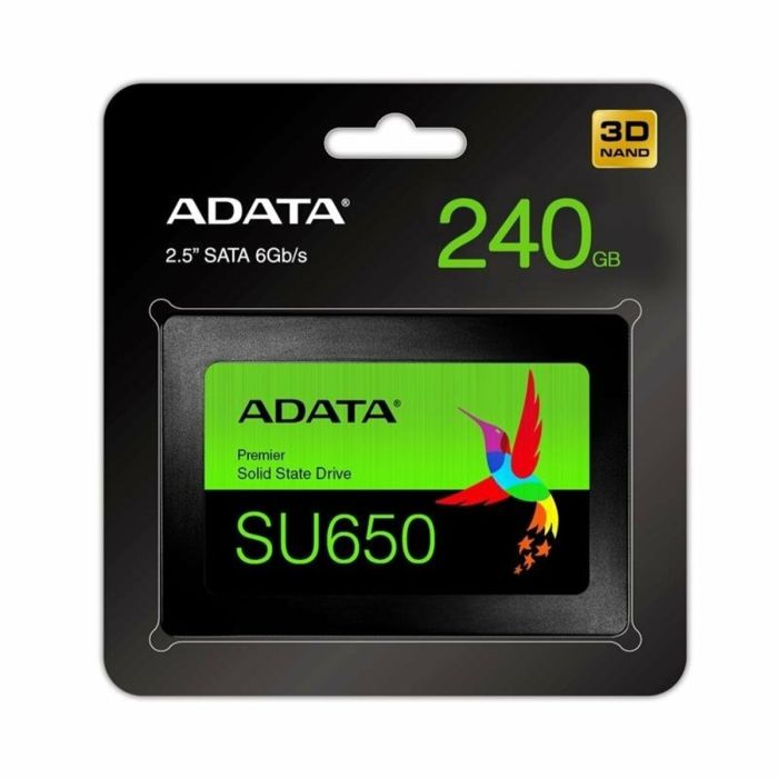 Накопичувач SSD ADATA Ultimate SU650 240GB 2.5"; SATA III 3D NAND TLC (ASU650SS-240GT-R)