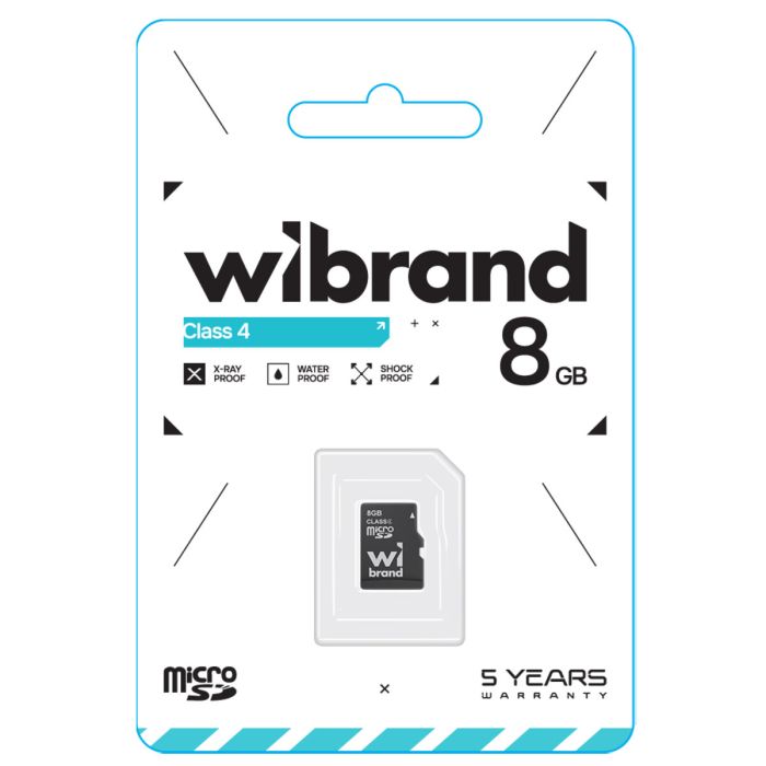 Карта пам'яті microSDHC Wibrand 8Gb class 4 (WICDC4/8GB)