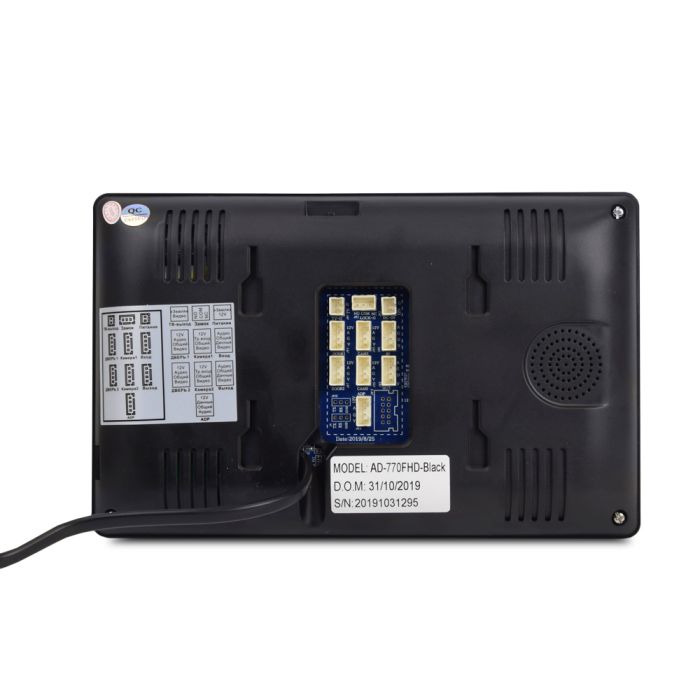 Комплект Wi-Fi відеодомофонa 7" ATIS AD-770FHD/T-Black з підтримкою Tuya Smart + AT-400HD Black