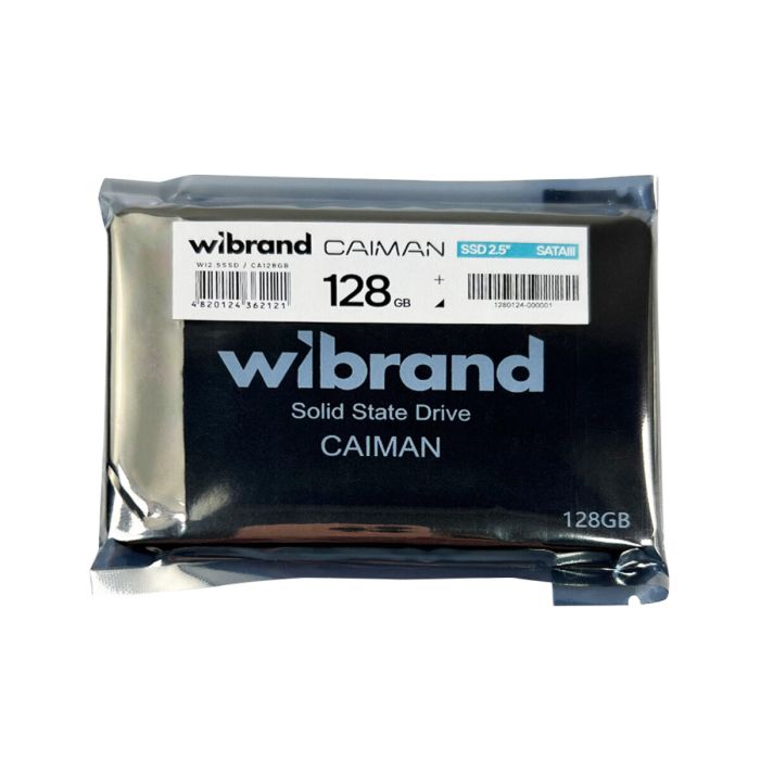 Накопичувач SSD Wibrand Caiman 128GB 2.5"; 7mm SATAIII Bulk (WI2.5SSD/CA128GB)
