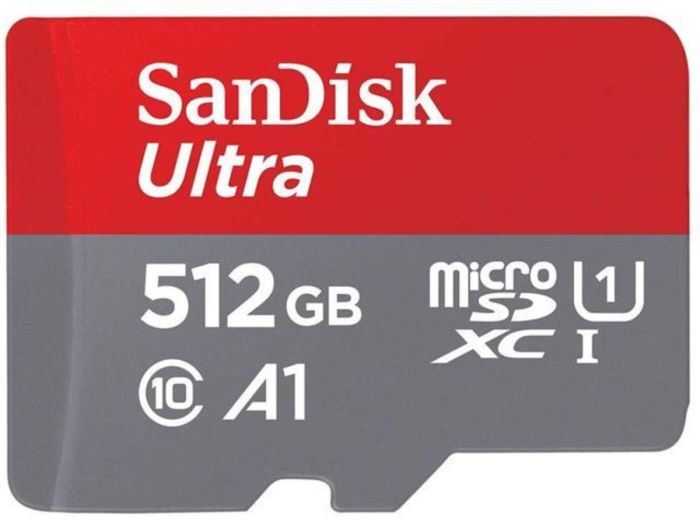 Карта пам'яті microSDXC (UHS-1) SanDisk Ultra 512Gb class 10 A1 (120Mb/s) (SDSQUA4-512G-GN6MN)