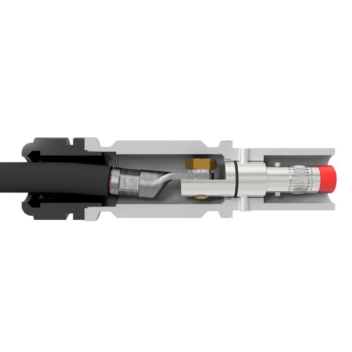 Розетка кабельна SPX, 480А, L3, 150 мм², ввід М40 Ø19–28мм, сіра | POWER SYNTAX (арт. SPX4LS3GY150MP)