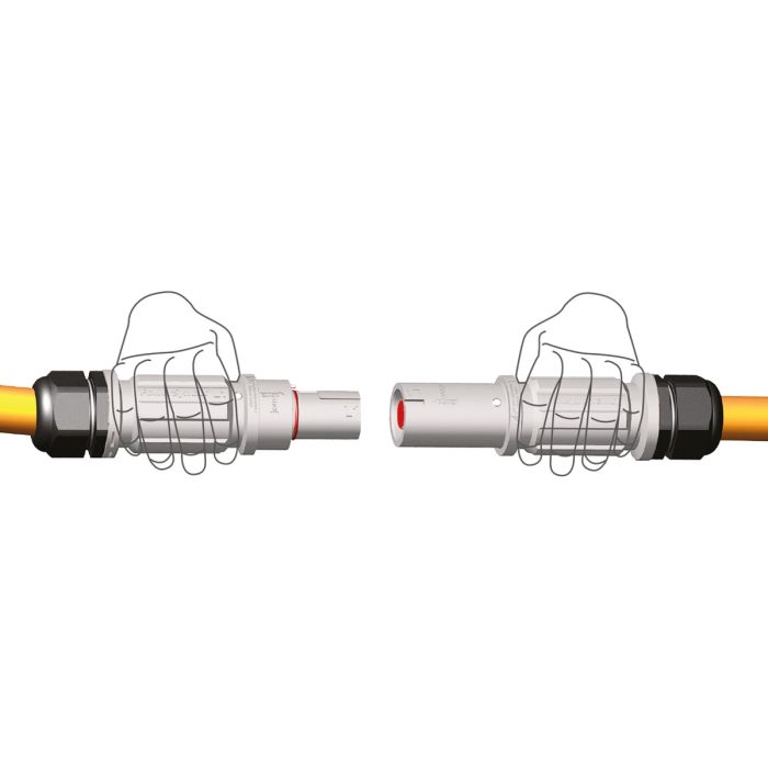 Розетка кабельна SPX, 480А, L2, 95 мм², ввід М40 Ø19–28мм, чорна | POWER SYNTAX (арт. SPX4LS2BK095MP)
