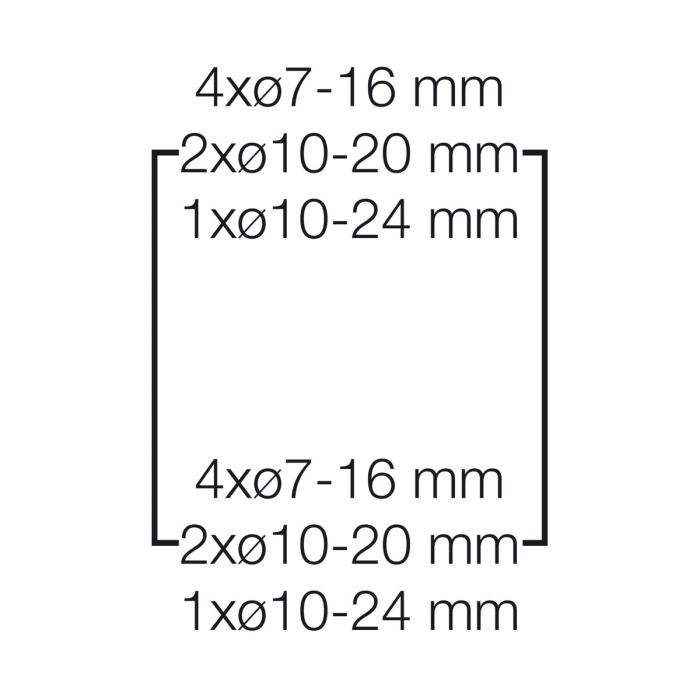 Розподільний щит KV 1506 з клемниками, 1х6 модулів, IP54 | HENSEL