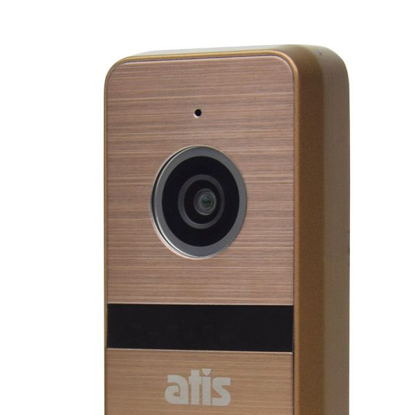 Комплект Wi-Fi відеодомофонa 7" ATIS AD-770FHD/T-Black з підтримкою Tuya Smart + AT-400HD Gold