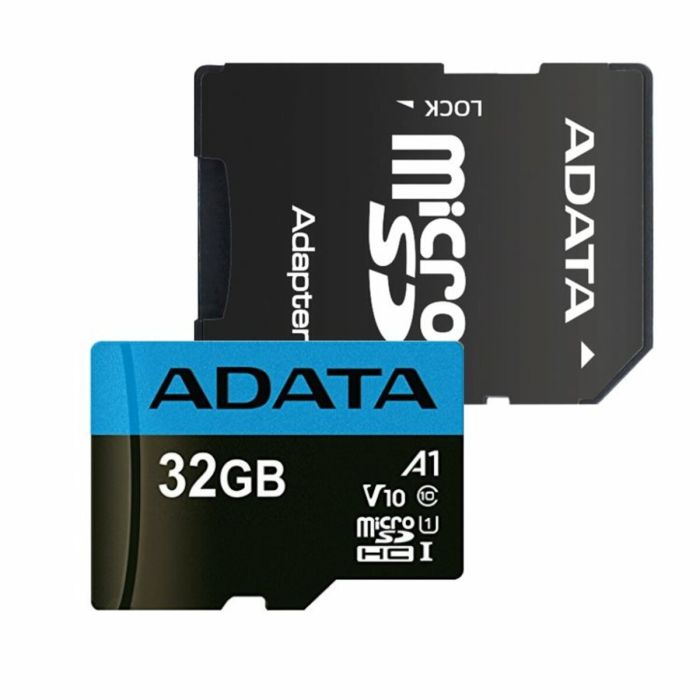 Карта пам'яті microSDHC (UHS-1) A-DATA Premier 32Gb Class 10 A1 (R-100Mb/s)  (adapter SD) (AUSDH32GUICL10A1-RA1)