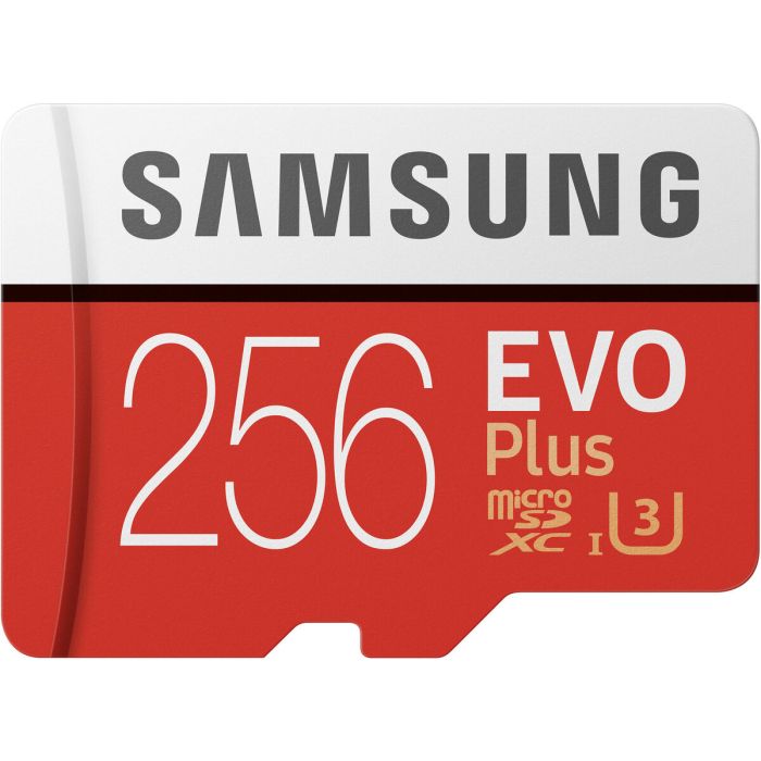 Карта пам'яті microSDXC (UHS-1 U3) Samsung EVO Plus 256Gb class 10 (R-100Mb/s, W-90Mb/s) (adapter SD) (MB-MC256HA)
