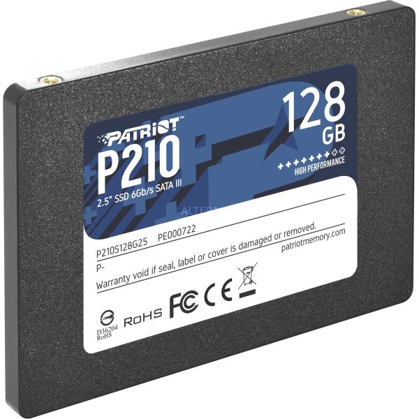 Накопичувач SSD Patriot P210 128GB 2.5''; 7mm SATAIII 3D QLC (P210S128G25)