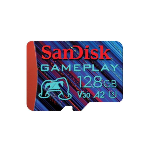 Карта пам'яті microSDXC (UHS-1 U3) SanDisk GamePlay A2 128Gb class 10 V30 (R190MB/s,W90MB/s) (SDSQXAA-128G-GN6XN)