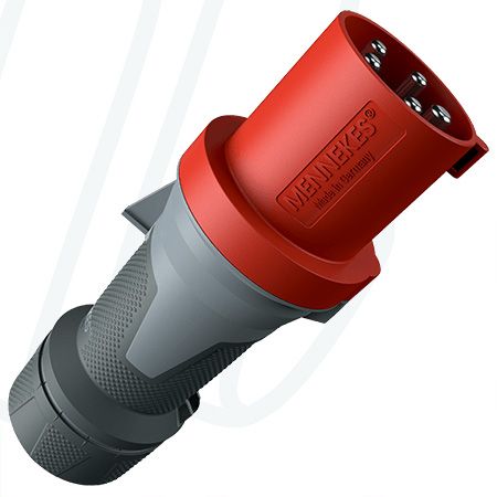 Штекер PowerTOP Xtra R 63A 5п 6г 400В, IP44, MENNEKES (артикул 13112)