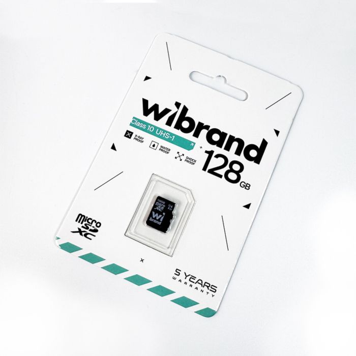 Карта пам'яті microSDXC (UHS-1) Wibrand 128Gb class 10 (WICDHU1/128GB)