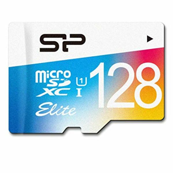 Карта пам'яті microSDXC (UHS-1) SiliconPower Elite Color 128Gb class 10 (SP128GBSTXBU1V20)